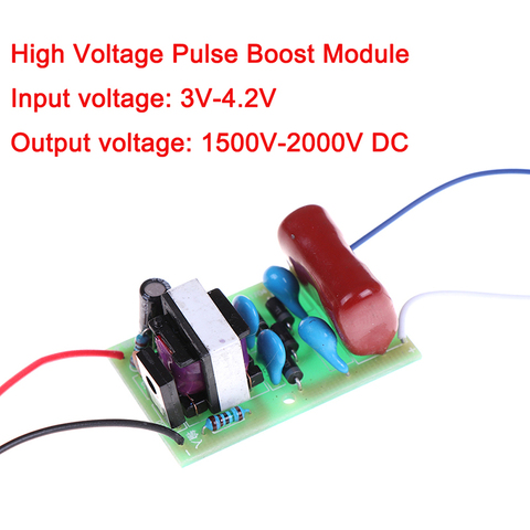 1PC DC-DC 3V-4.2V 3.7V Step-up To 1500V-2000V 1800V High Voltage Pulse Boost Module ► Photo 1/5