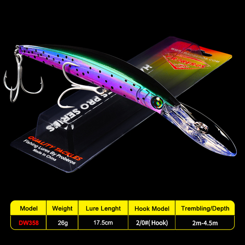 PROBEROS Fishing Lures Fishing Bait 7-17.78cm/0.963oz-27.31g Fishing  Tackle 10 colors Bass Baits - Price history & Review, AliExpress Seller -  PRO BEROS FISHING TACKLE Store
