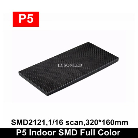 Indoor SMD2121 RGB 1/16 Scan P5 LED Module 320x160mm 64x32 Pixels Hd Video Wall Display Panel 32x16cm ► Photo 1/6