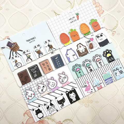 4 pcs/set Cactus Bear cat Magnetic Bookmarks Books Marker of Page Stationery School Office Supply Student Rewarding Prize ► Photo 1/5