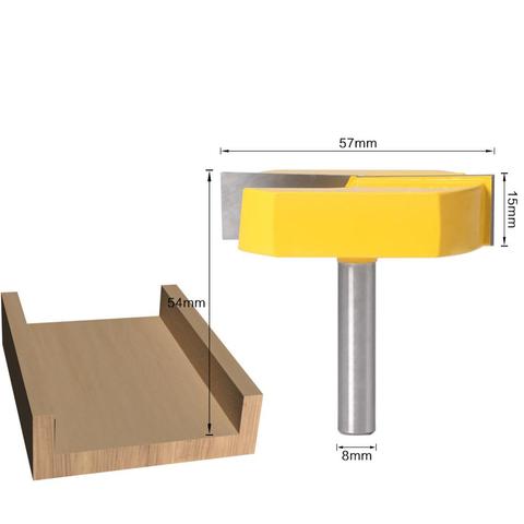 8mm Shank Cleaning Bottom Router Bits Cutting Diameter for Surface Planing Router Bit Trimming Milling Cutter Wood Cutter ► Photo 1/5