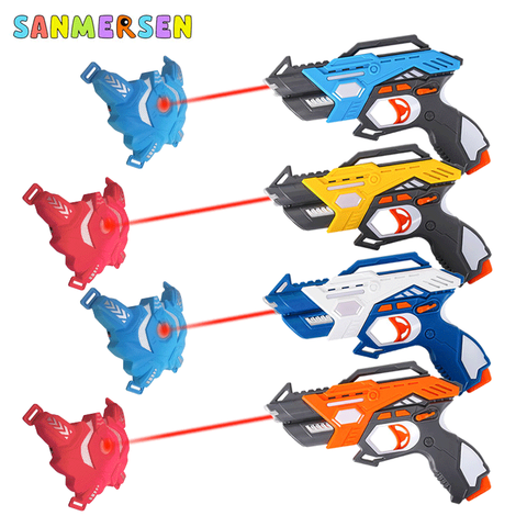 Electric Laser Tag Infrared Toy Guns Weapon Blaster Pistola Laser Battle Kit Interaction Games for Boys Indoor Outdoor Sports ► Photo 1/6