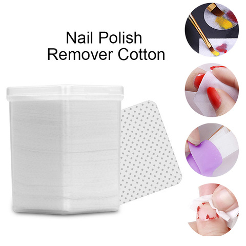 180Pcs/Box Lint-Free White Nail Polish Remover Cottons Soft Wipes Cleaner For UV Gel Nails Art DIY Design Tools ► Photo 1/6