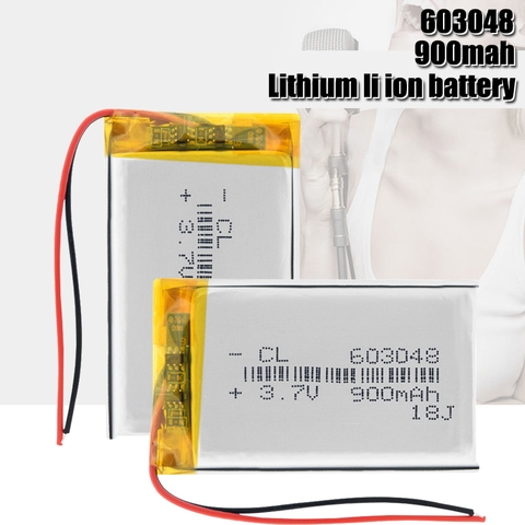 3.7V Lipo cells 603048 900mah Lithium Polymer Rechargeable Battery For MP3 MP4 GPS Bluetooth headset LED Lamps Selfie Sticks ► Photo 1/6