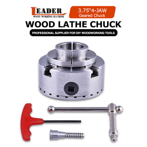 3.75 inch (95mm) 4-jaw self centering wood lathe chuck Scroll chuck mini lathe woodworking machine tool accessories  chucks ► Photo 1/3