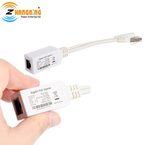 PoE Splitter cable Injector Gigabit PoE Injector with LED Light for MikroTik and other Lan port PoE Products ► Photo 1/6