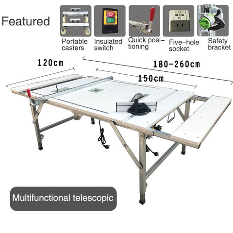 Multifunctional portable folding woodworking table saw lifting decoration small operate table DIY decoration ► Photo 1/4