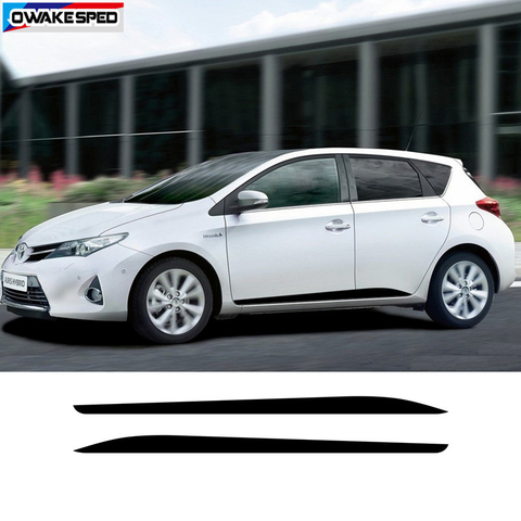 Sport Stripes Both Side Car Door Side Skirt Sticker For-Toyota AURIS 2013-2022 Racing Styling Auto Body Decor Vinyl Decals ► Photo 1/6