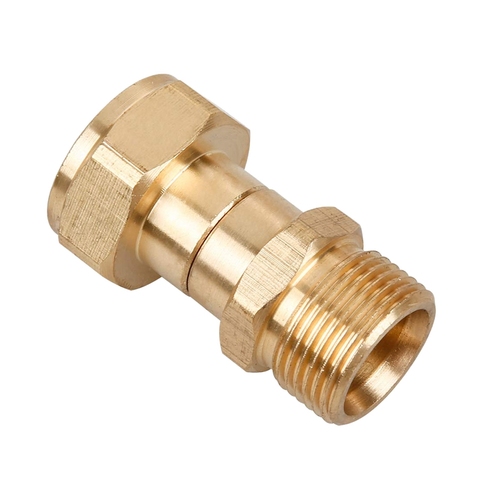 Pressure Washer Swivel Joint, Kink Free Gun To Hose Fitting, Anti Twist Metric M22 14Mm Connection, 3000 Psi ► Photo 1/6