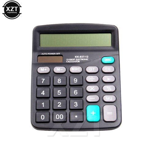 1pcs Office Commercial Calculator Calculate Tool Battery Powered 12 Digit Electronic Calculator Portable hot sale newest ► Photo 1/4