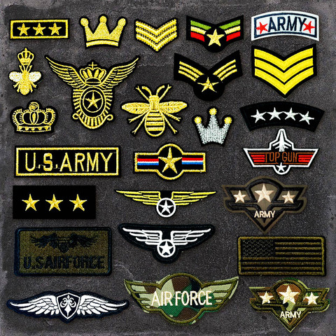 TOP GUN ARMY WING Cloth Badges Mend Decorate Patch Jeans Bag Hat Clothes Apparel Sewing Decoration Applique Patches ► Photo 1/6
