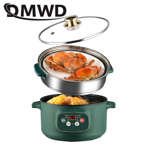 Multifunction Electric Soup Stew Porridge Noodle Cooking Pot Rice Cooker Egg Omelette Frying Pan Timer Mini Hotpot Food Steamer ► Photo 1/6