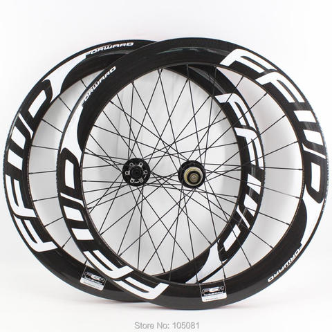 Newest 700C 38/50/60/88mm Road bike full carbon bicycle wheelset carbon tubular clincher tubeless rims disc brake hubs Free ship ► Photo 1/6