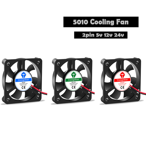 5010 Cooling Fan 12V 2pin 3D Printers Parts Brushless Cool Fans Cooler Radiator Part 50*50*10 mm Quiet Accessory 5CM DC 50m ► Photo 1/6