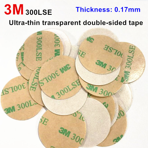 10pcs 3M 300LSE Double Sided Adhesive Sticky Tape For Pop Up Phone Holder Grip Ultra-thin 0.17mm transparent Strong stickiness ► Photo 1/3
