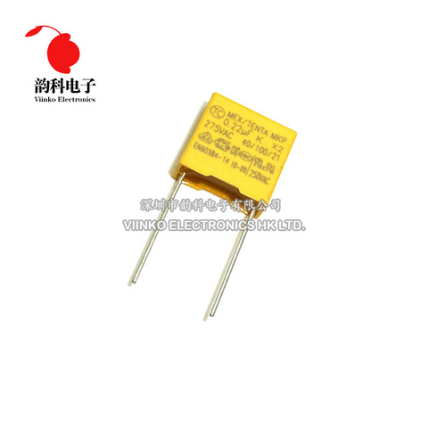 10pcs X2 Safety capacitor 10mm 275VAC 275V 0.01UF 0.022UF 0.033UF 0.047UF 0.1UF 0.15UF 0.22UF 0.33UF 0.47UF Polypropylene film ► Photo 1/6