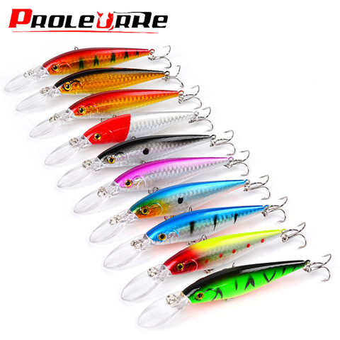 5pcs/set New Minnow Mixed Color Fishing Lure Kit Set Artificial Hard Baits Lifelike Wobbler Carp Fishing Tackle Pesca Wholesale ► Photo 1/6