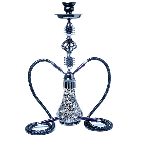 Buy Online New Glass Arab Hookah Shisha Cup Sheesha Chicha Smoking Accessories Nargile For Shisha Hookah Set Double Smoke Pipe Shisha Alitools