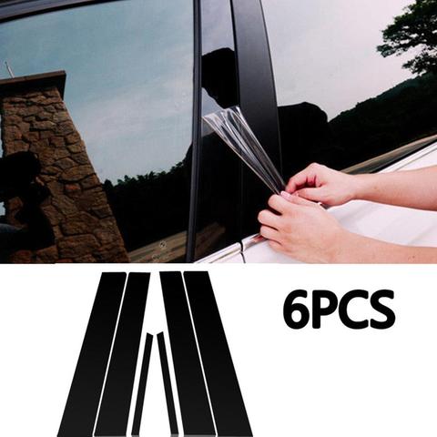 6 Pcs Center BC column stickers For Honda Civic 2006-11 Mirror effect Window Pillar Posts Cover Trim for Honda Civic 2006-11 New ► Photo 1/6