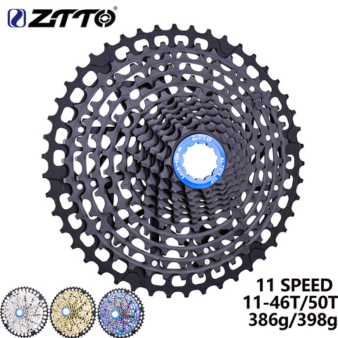 ZTTO MTB Bike 11 Speed Ultralight Cassette 11-46T Rainbow k7 11V 46T sprocket 11s 50t Freewheel HG System For GX X1 NX M8000 ► Photo 1/6