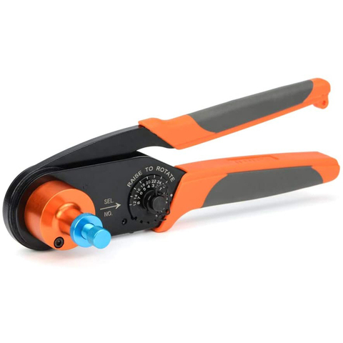 HDT-48-00 Adjustable pin Crimping plier Crimp Tool for Size 14,16,20 Solid Contact Work with Deutsch Connector ► Photo 1/6