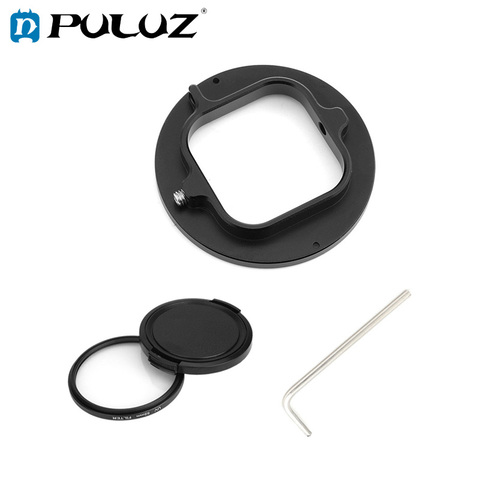 PULUZ 52mm UV Lens Filter Adapter Ring for GoPro HERO 9 Black Camera Photography UV Filter Lens Cap for GoPro 9 ► Photo 1/6