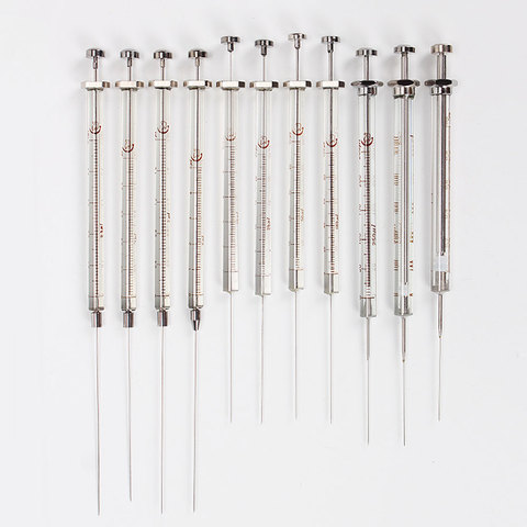 For Gas 0.5 1 5 10 25 50 100 250 500 1000ul Microliter Syringe Gas Chromatographic Injector With Sharp Tip ► Photo 1/6