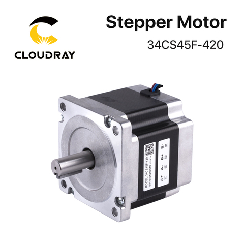 Nema 34 Stepper Motor 2 Phase 4.5N.m 4.2A（34CS45F-420）4-lead Stepper Motor for CNC engraving milling machine high torque ► Photo 1/6