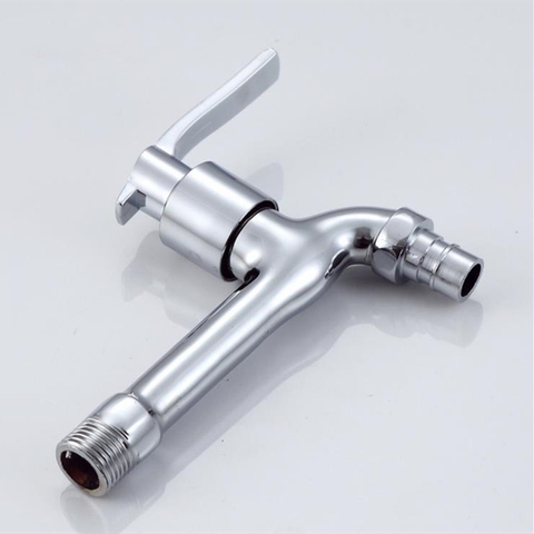 1pc 14cm Long Washing Machine Faucet Zinc Alloy Chrome Single Cold Water Tap ► Photo 1/5