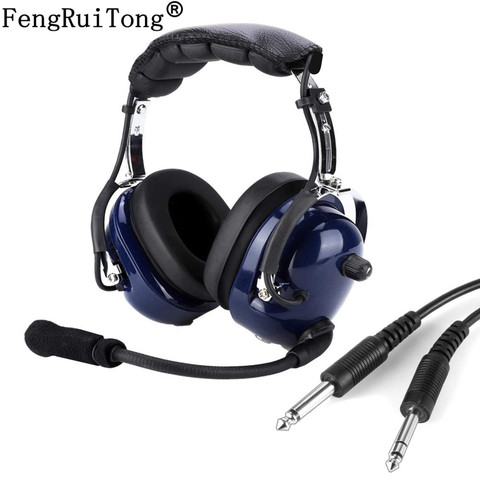 General Aviation Headset RA200 Pilot Headset Dual Plug Pilot Headphone 3.5mm Noise Reduction Headset for Pilots audifono ► Photo 1/3