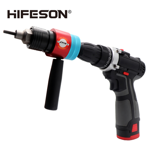 HIFESON Electric Rivet Nut Gun Adapter Automatic Insert Threaded Rivnut Nut Tool Riveting M3 M4 M5 M6 M8 Nuts ► Photo 1/6