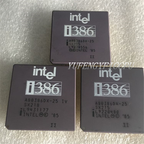 A80386DX-25 Antique cpu collection testimony of history antique computer accessories ► Photo 1/1