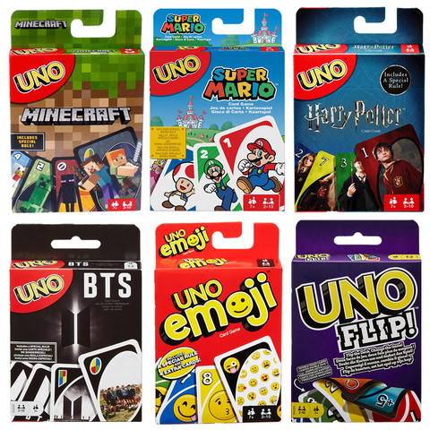 Buy Online Multi Version Mattel Uno Family Card Game Bts Emoji Flip Dare Paying Board Game Party Toys Alitools