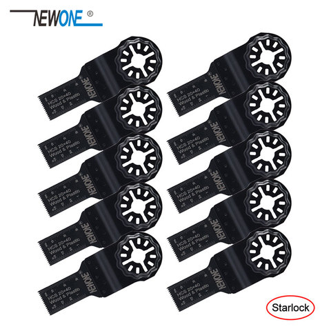 NEWONE 3/4 Inch HCS Standard Starlock E-cut Multi Saw Blade Pack Oscillating Tool Blades for Cutting Wood Drywall Plastics ► Photo 1/4