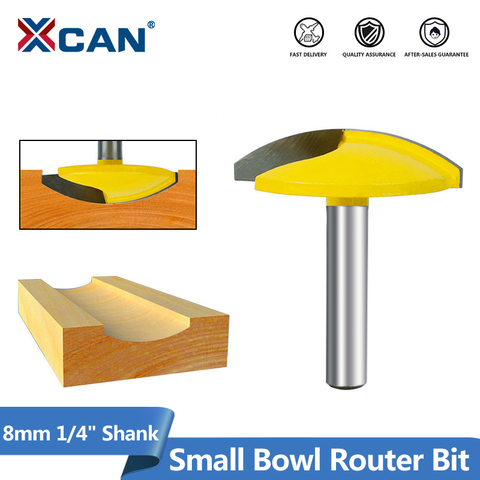 XCAN Small Bowl Router Bit 8mm 1/4