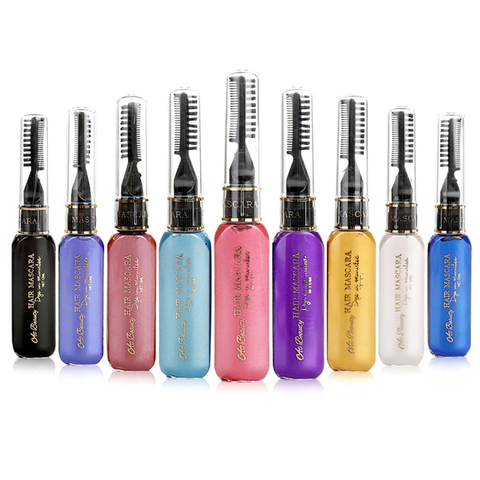 13 Colors One-off Hair Color Dye Temporary Non-toxic DIY Hair Color Mascara Washable One-time Hair Dye Crayons ► Photo 1/6