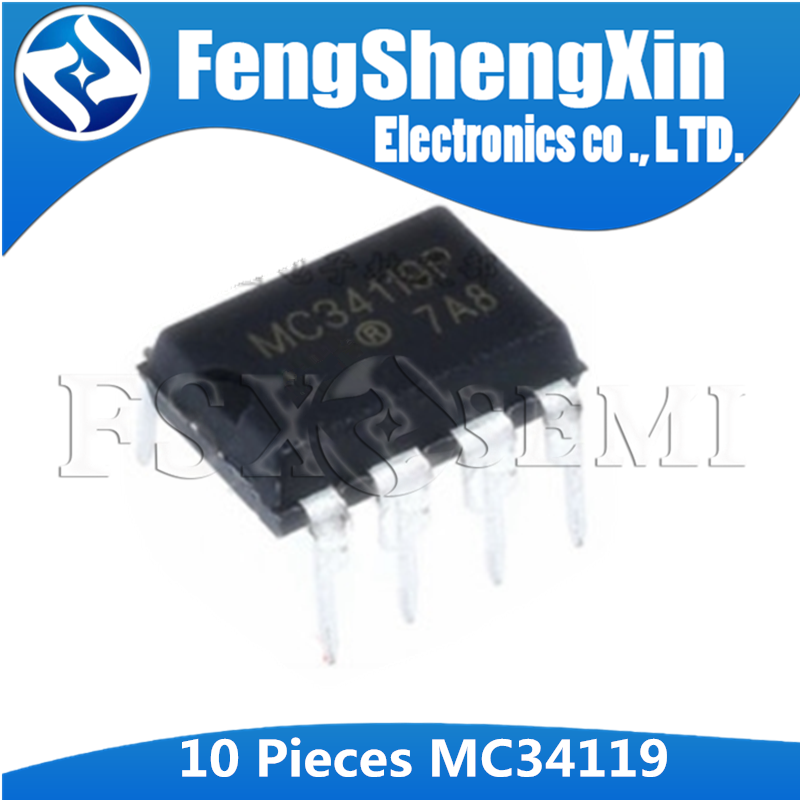 10pcs MC34119 DIP MC34119P DIP8 MC34119API DIP-8 Low Power Audio ...