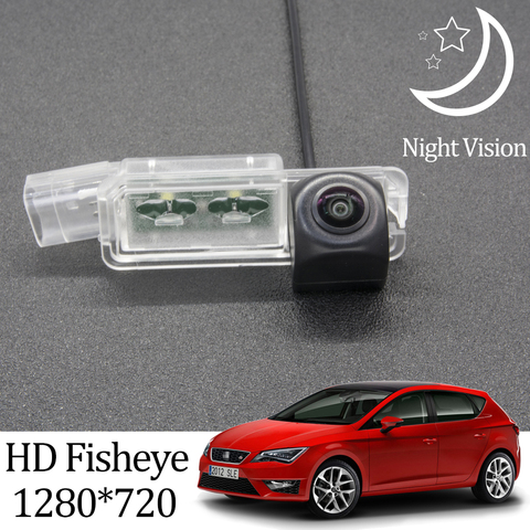 Owtosin HD 1280*720 Fisheye Rear View Camera For SEAT LEON MK3 5F 2012-2022 Car Vehicle Reverse Parking Accessories LCD Monitor ► Photo 1/6