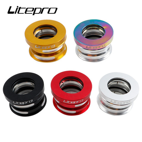 Litepro Bicycle Headset 44MM For Fnhon Ynhon BYA412 P18 P8 Head Set Built-in Aluminum Alloy Folding Bike Sealed Bearing ► Photo 1/6