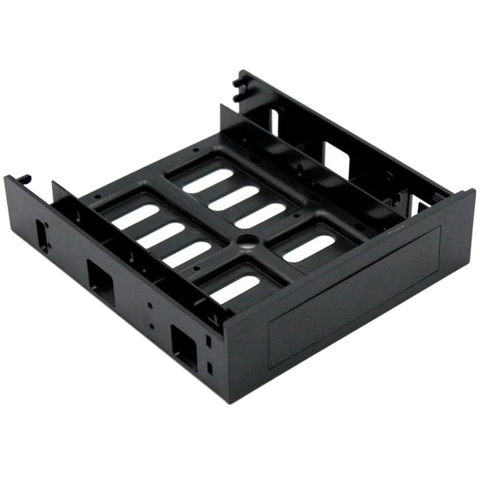5.25 inch CD-ROM Space to 3.5 inch 2.5 inch SATA HDD Mobile Rack Bracket Enclosure Black for PC ► Photo 1/6