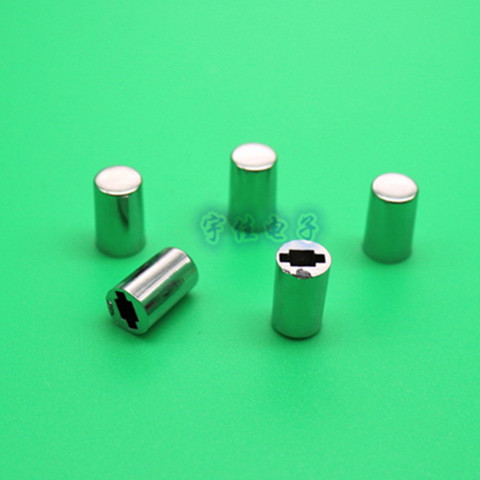 10 Piece 7 * 12mm light touch button cap plated button cap square hole 3.2mm plated silver panel switch button ► Photo 1/3