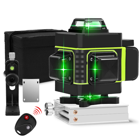 Laser Level 16 lines green line 4D Self-Leveling 360 Horizontal And Vertical Super Powerful Laser level green Beam laser level ► Photo 1/6