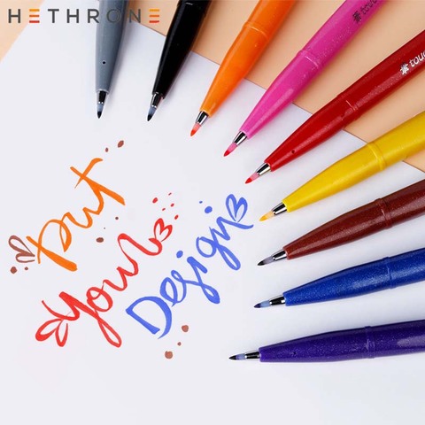 Hethrone Black Markers for Drawing - Marker Pens Brush Artists