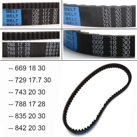 Motorcycle Scooter Drive Belt 669 729 799 743 788 835 842 for GY6 50cc 150cc 139qmb 1p39qmb 147qmd 152qmi 157amj Minarelli JOG ► Photo 1/3