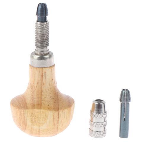 Jewelers Pin Vise Vice Wooden Handle Twisting Wire Wrapping Collet Watches Pin Vise Drill kit Jewelry Tools ► Photo 1/6