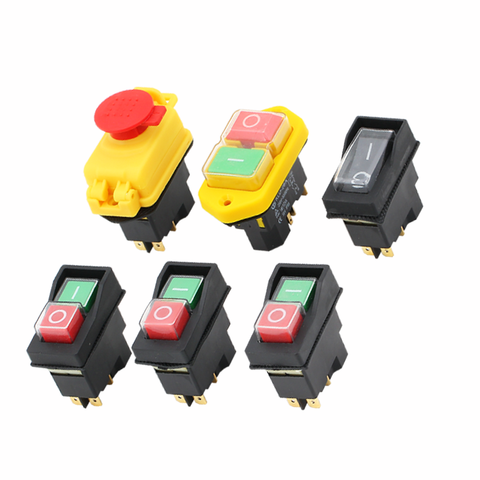 Waterproof Magnetic Push Button Switch KLD 28A KJD12 12A 220V KLD-28 ► Photo 1/1