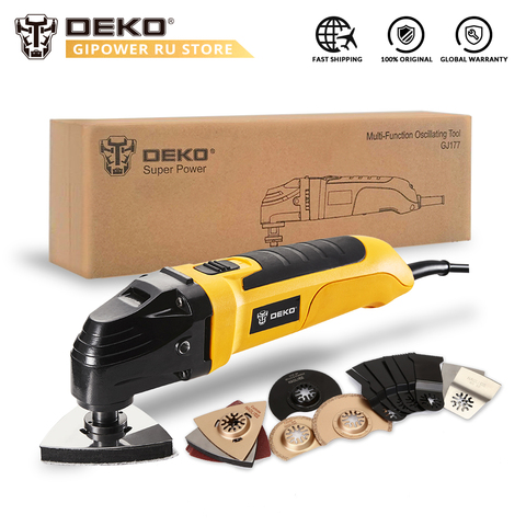 DEKO GJ177 220V Variable Speed Electric Multifunction Oscillating Tool Power Multi-Tool Electric Trimmer with Saw Accessories ► Photo 1/6