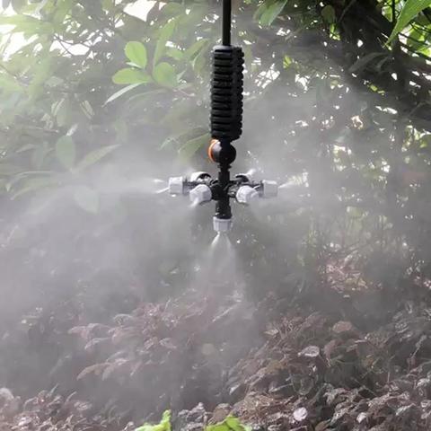 Hanging anti drip misting nozzle cross Atomizing nozzle fog WATER SPRAY To greenhouse Drip irrigation 1set ► Photo 1/6