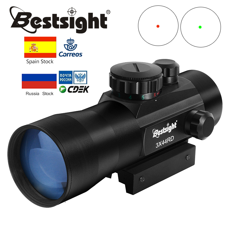 Hunting Scope Red/Green Dot 4 Reticle Sight Scope Fit 11/20MM Rail Mount 