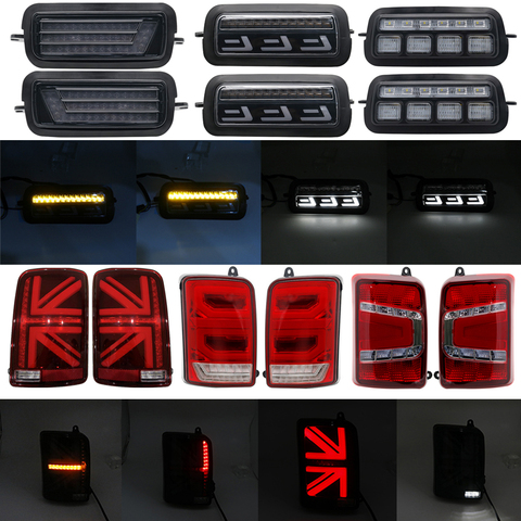 For Lada Niva 4X4 1995- LED Rear Tail Lights For Niva 4x4 with Daytime Running Lights LED Brake Signal For LADA NIVA Accessories ► Photo 1/6